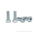 Hexagon socket bolts with blue zinc DIN7984